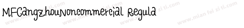 MFCangZhouNoncommercial Regular字体转换